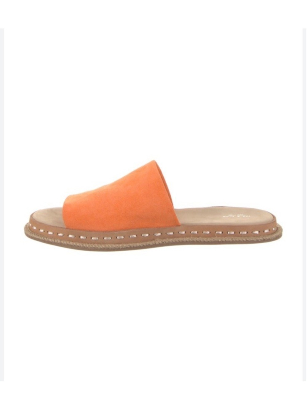 Rag & Bone Cairo Slides Orange Suede Leather size 6